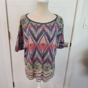 Polo Ralph Lauren Geometric Jacquard Knit Cotton Sweater M